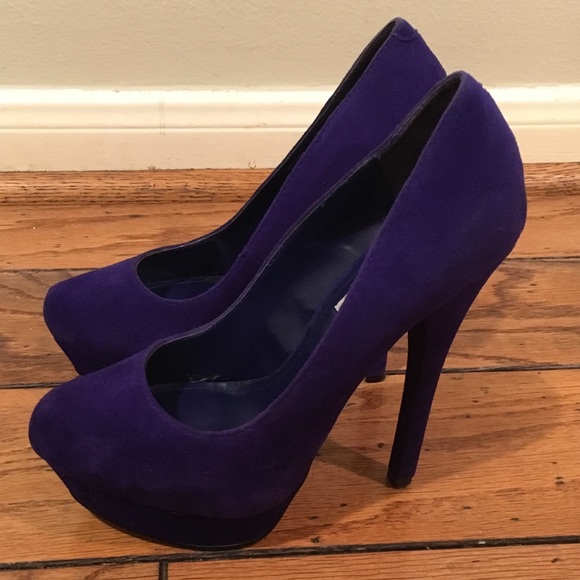 Blue platform pumps - Picture 4 of 5